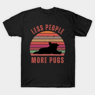 Less People More Pugs T-Shirt